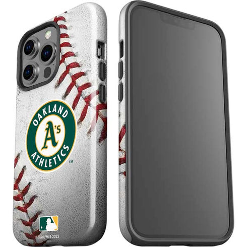 MLB Oakland Athletics Game Ball iPhone 15 Pro Impact Case